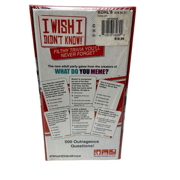 WHAT DO YOU MEME? I Wish I Didn't Know - The Filthy Trivia Party Game NEW - Picture 3 of 8